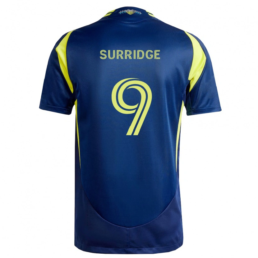 Danxen Niño Camiseta Sam Surridge #9 Amarillo Azul Marino 2ª Equipación 2026/27 La Camisa México