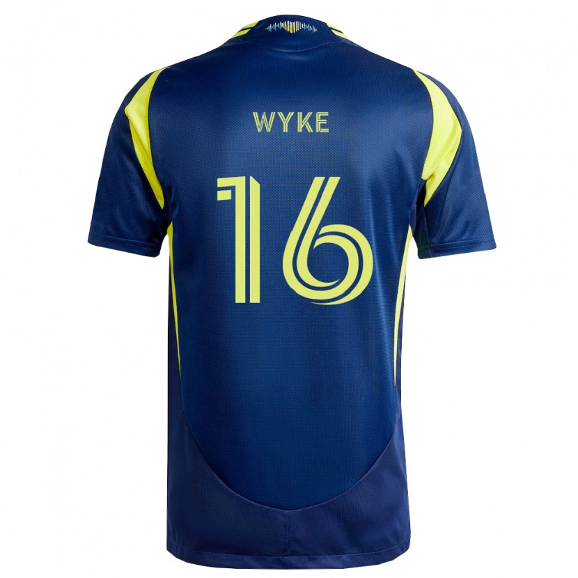 Danxen Niño Camiseta Laurence Wyke #16 Amarillo Azul Marino 2ª Equipación 2026/27 La Camisa México