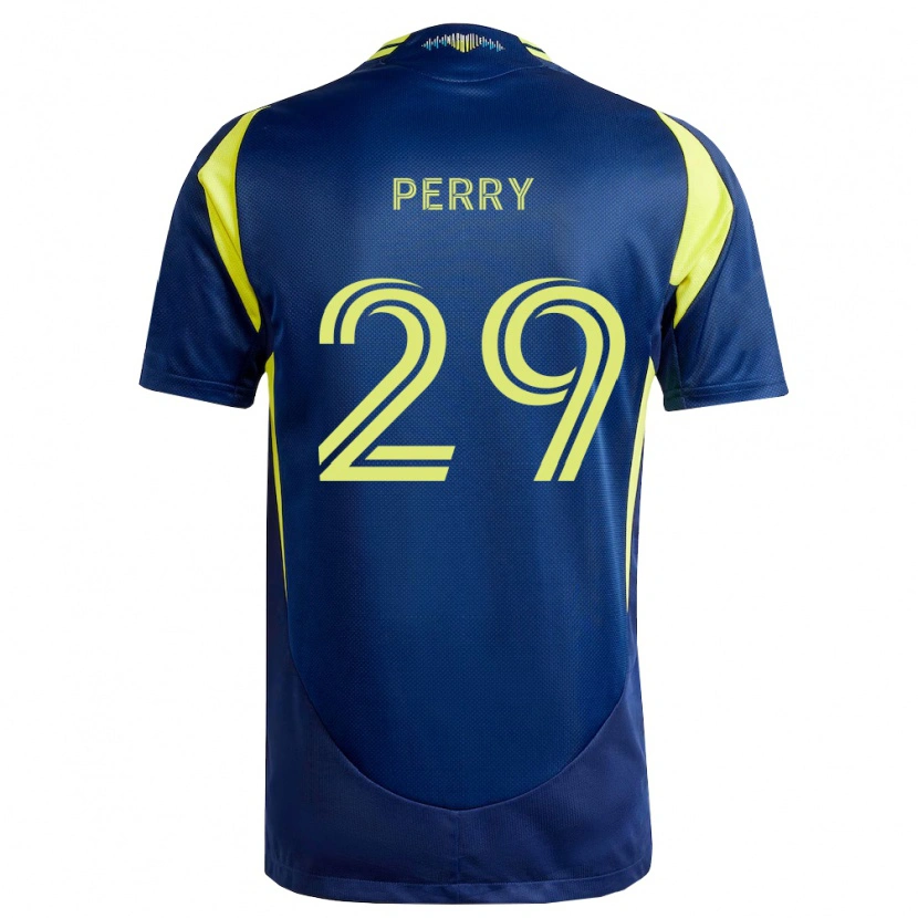 Danxen Niño Camiseta Nebiyou Perry #29 Amarillo Azul Marino 2ª Equipación 2026/27 La Camisa México