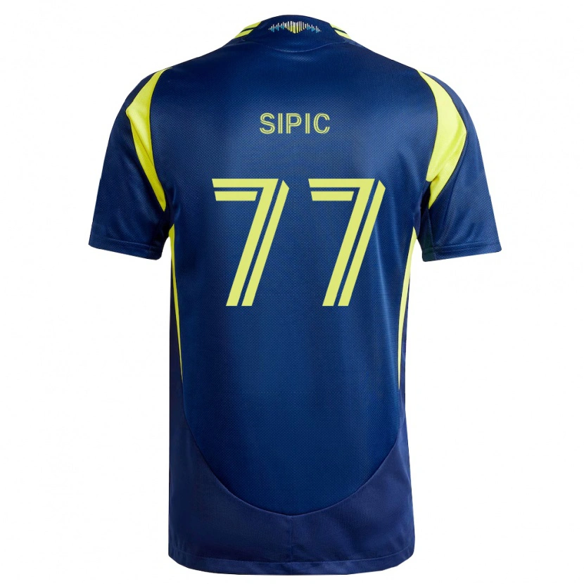 Danxen Niño Camiseta Adem Sipić #77 Amarillo Azul Marino 2ª Equipación 2026/27 La Camisa México