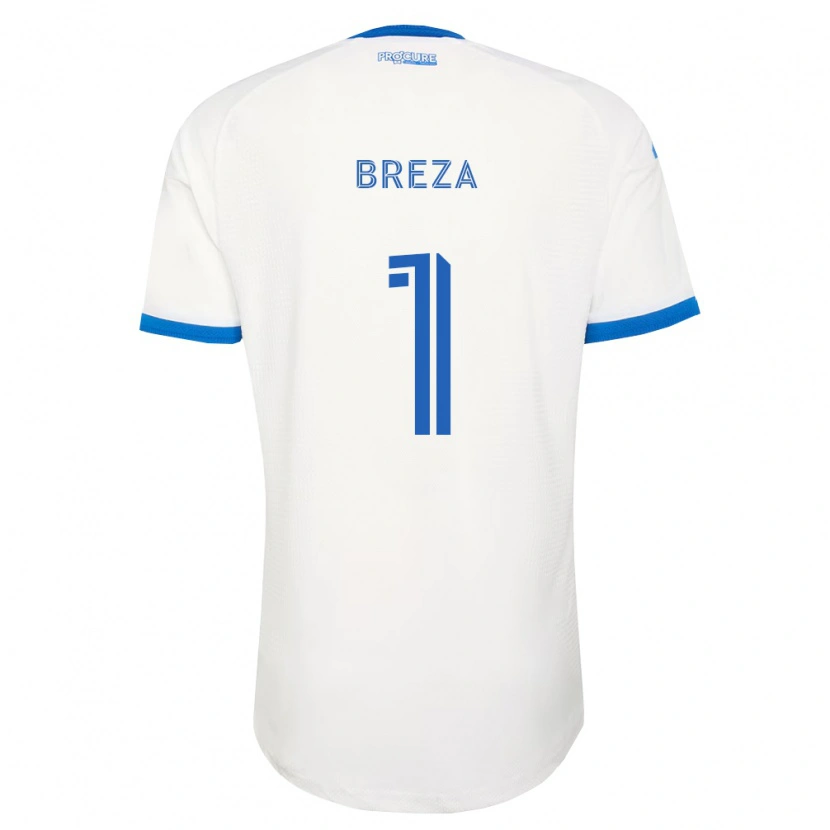 Danxen Niño Camiseta Sébastian Breza #1 Azul Cielo Blanco 2ª Equipación 2026/27 La Camisa México