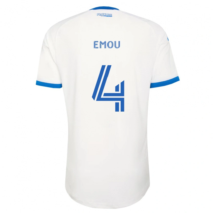 Danxen Niño Camiseta Israel Emou #4 Azul Cielo Blanco 2ª Equipación 2026/27 La Camisa México
