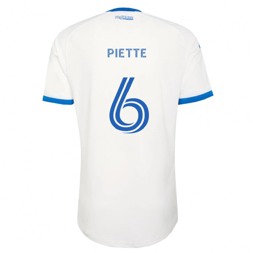 Danxen Niño Camiseta Samuel Piette #6 Azul Cielo Blanco 2ª Equipación 2026/27 La Camisa México
