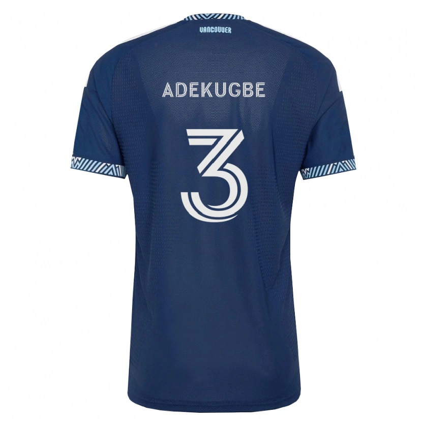 Danxen Niño Camiseta Sam Adekugbe #3 Azul Profundo Blanco 2ª Equipación 2026/27 La Camisa México