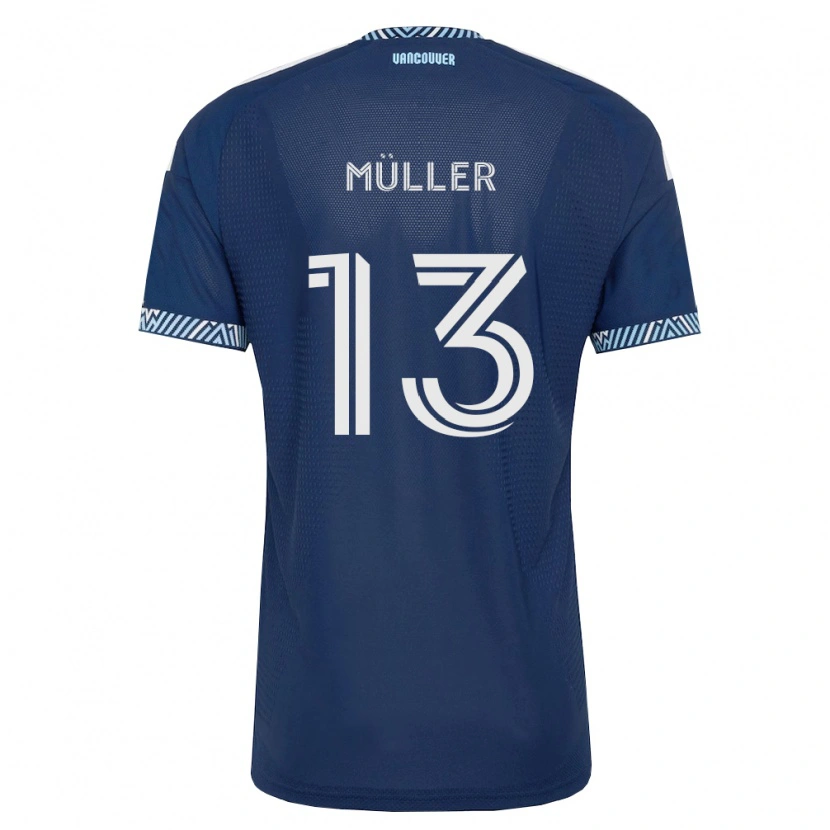 Danxen Niño Camiseta Thomas Müller #13 Azul Profundo Blanco 2ª Equipación 2026/27 La Camisa México