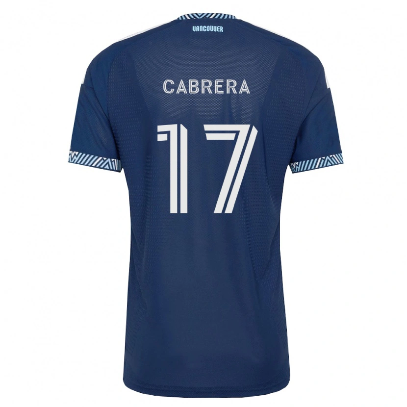 Danxen Niño Camiseta Kenji Cabrera #17 Azul Profundo Blanco 2ª Equipación 2026/27 La Camisa México