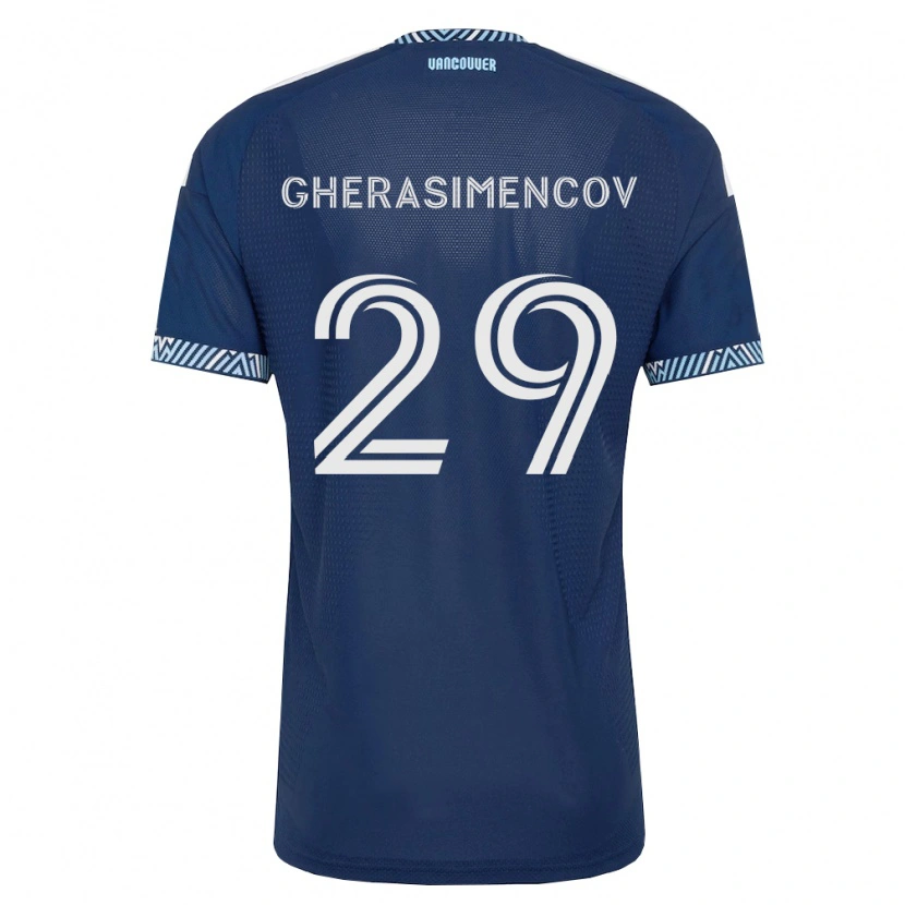 Danxen Niño Camiseta Mihail Gherasimencov #29 Azul Profundo Blanco 2ª Equipación 2026/27 La Camisa México