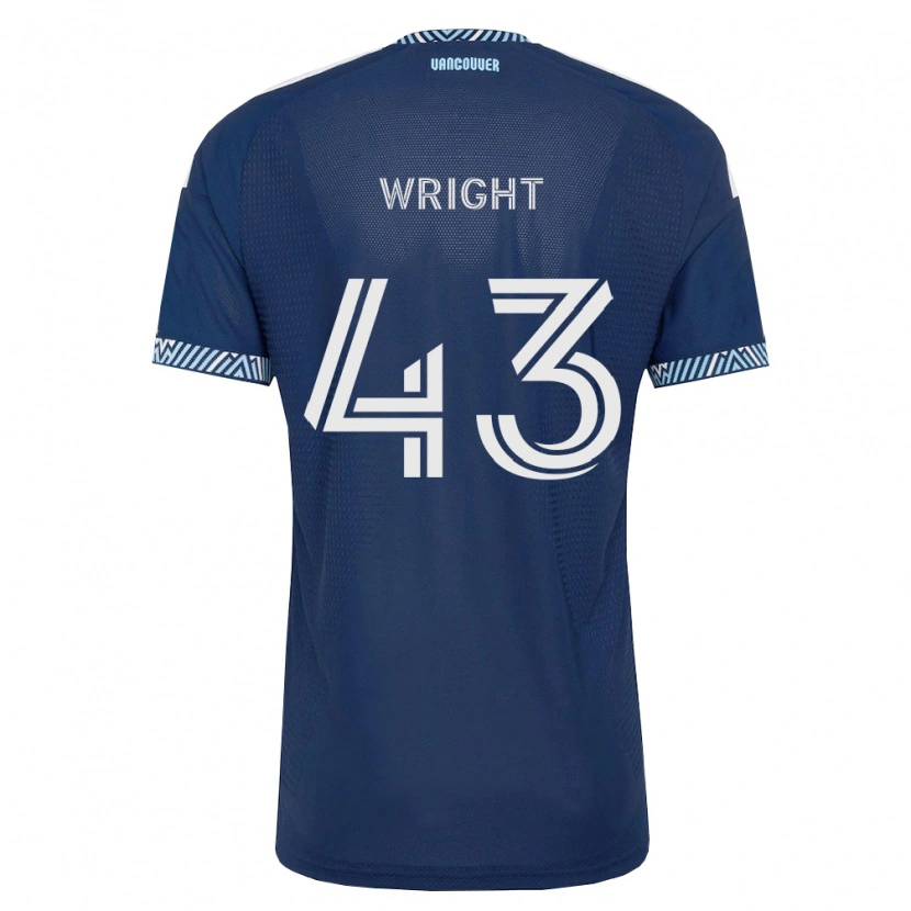 Danxen Niño Camiseta Trevor Wright #43 Azul Profundo Blanco 2ª Equipación 2026/27 La Camisa México