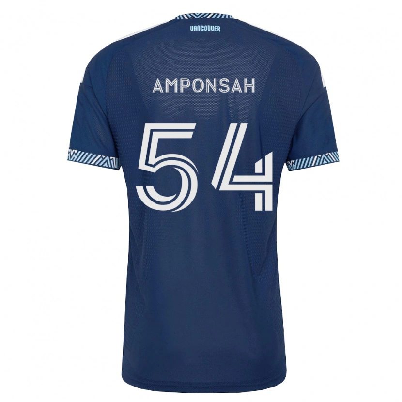 Danxen Niño Camiseta Prince Amponsah #54 Azul Profundo Blanco 2ª Equipación 2026/27 La Camisa México