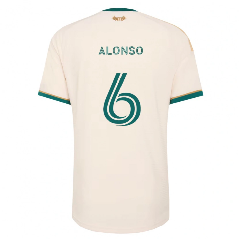Danxen Niño Camiseta Júnior Alonso #6 Verde Champán 2ª Equipación 2026/27 La Camisa México