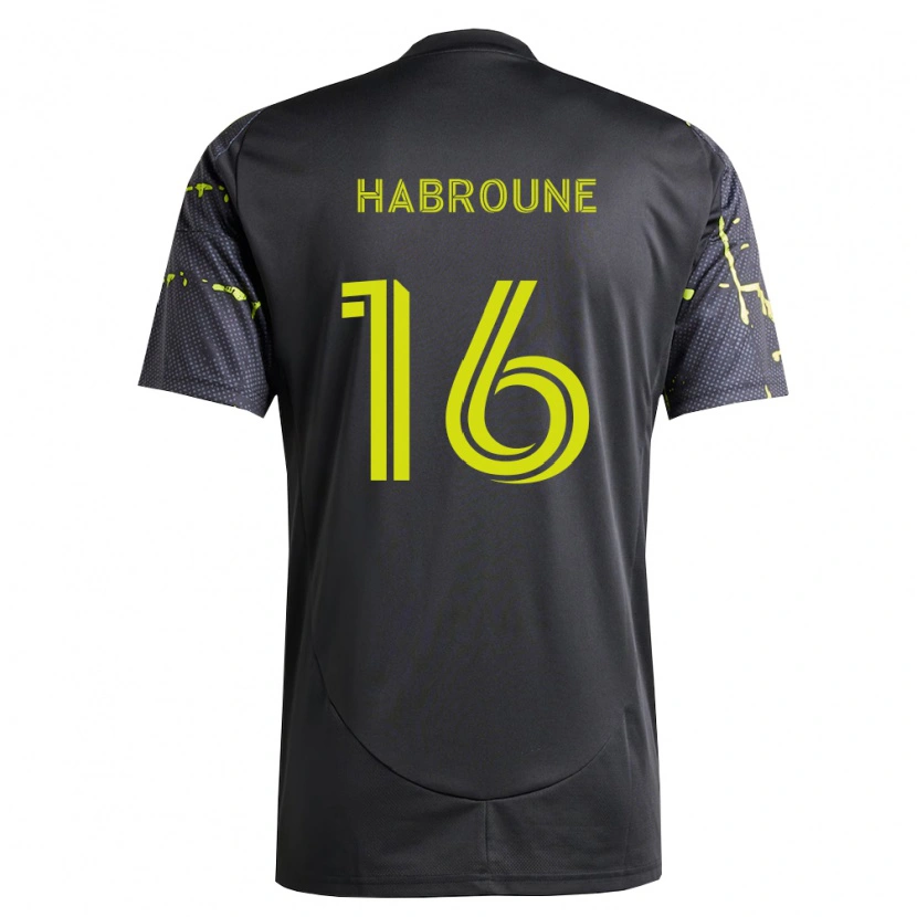 Danxen Niño Camiseta Taha Habroune #16 Amarillo Fluorescente Negro 2ª Equipación 2026/27 La Camisa México