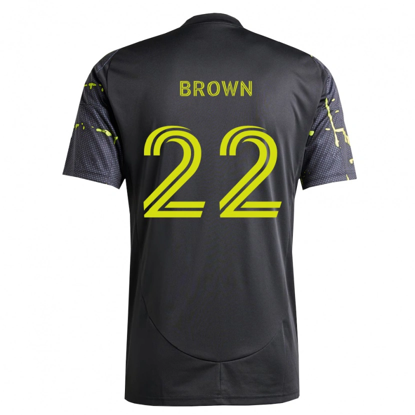 Danxen Niño Camiseta Tristan Brown #22 Amarillo Fluorescente Negro 2ª Equipación 2026/27 La Camisa México