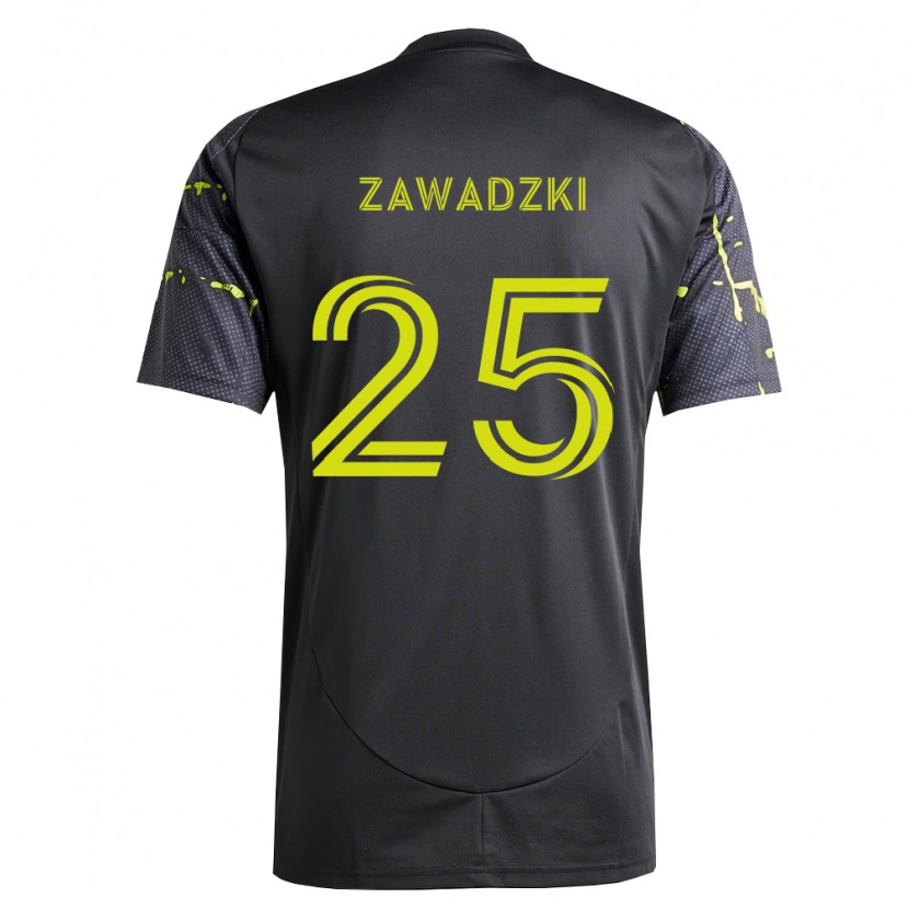 Danxen Niño Camiseta Sean Zawadzki #25 Amarillo Fluorescente Negro 2ª Equipación 2026/27 La Camisa México