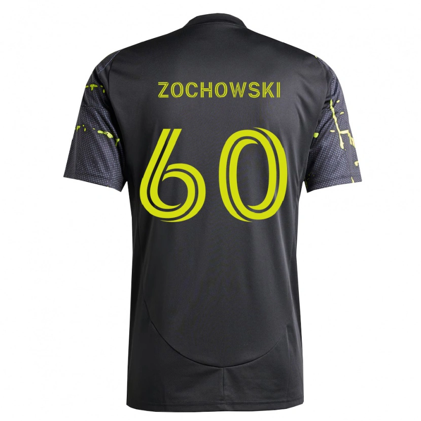 Danxen Niño Camiseta Alex Zochowski #60 Amarillo Fluorescente Negro 2ª Equipación 2026/27 La Camisa México