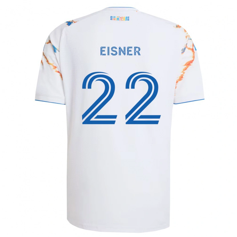 Danxen Niño Camiseta Wilson Eisner #22 Blanco Naranja Azul 2ª Equipación 2026/27 La Camisa México