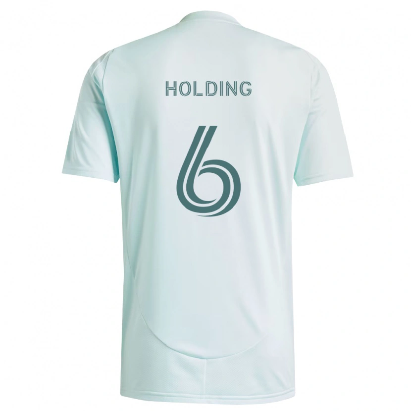 Danxen Niño Camiseta Rob Holding #6 Blanco Verde Claro 2ª Equipación 2026/27 La Camisa México