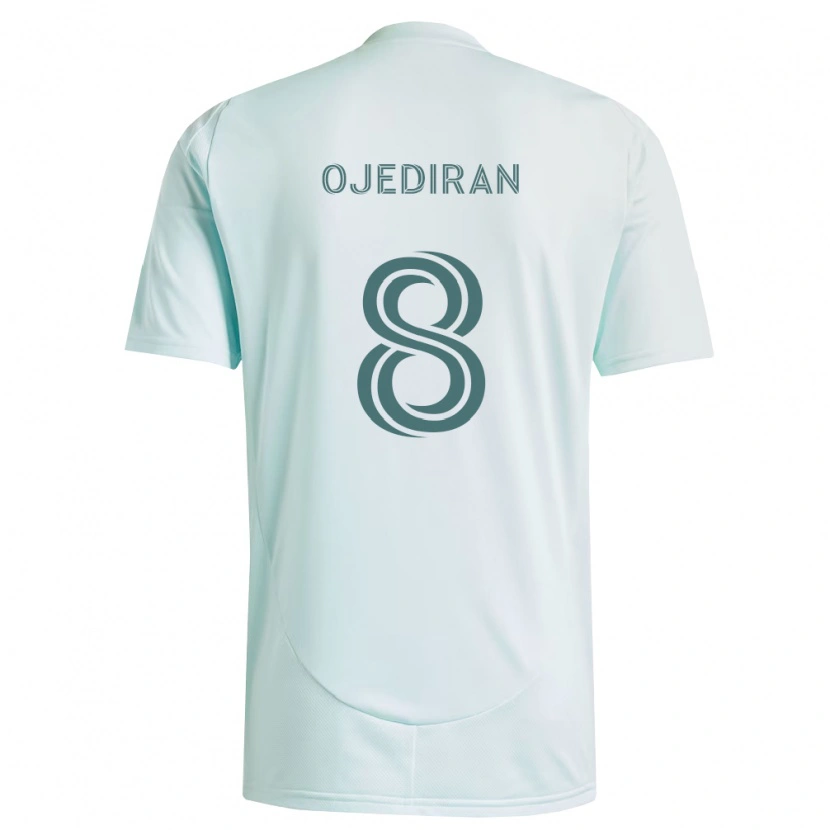 Danxen Niño Camiseta Hamzat Ojediran #8 Blanco Verde Claro 2ª Equipación 2026/27 La Camisa México