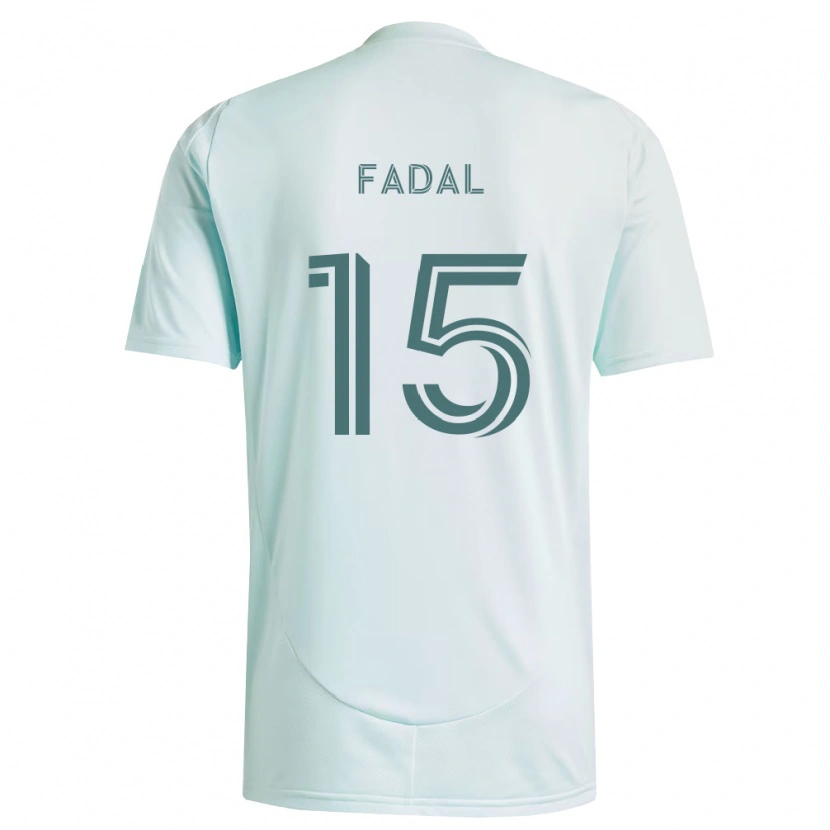 Danxen Niño Camiseta Ali Fadal #15 Blanco Verde Claro 2ª Equipación 2026/27 La Camisa México