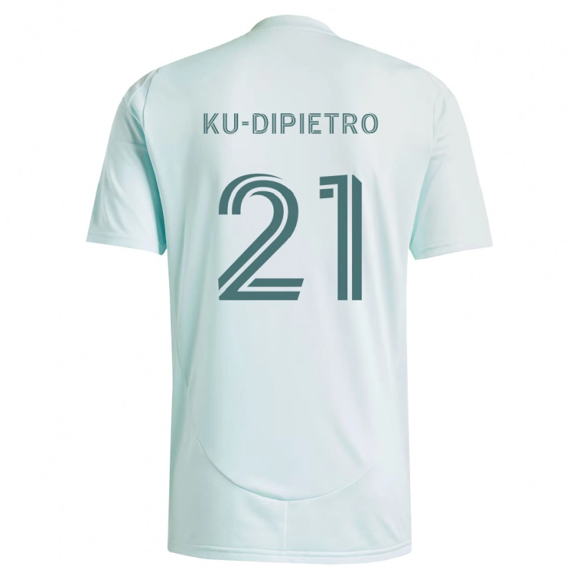 Danxen Niño Camiseta Theodore Ku-Dipietro #21 Blanco Verde Claro 2ª Equipación 2026/27 La Camisa México