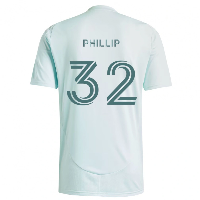 Danxen Niño Camiseta Donavan Phillip #32 Blanco Verde Claro 2ª Equipación 2026/27 La Camisa México
