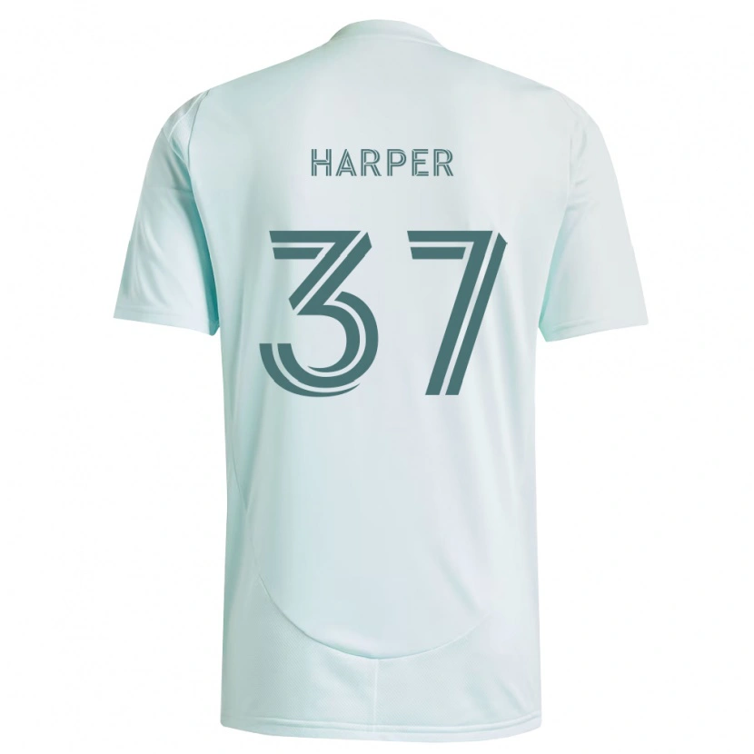 Danxen Niño Camiseta Charlie Harper #37 Blanco Verde Claro 2ª Equipación 2026/27 La Camisa México