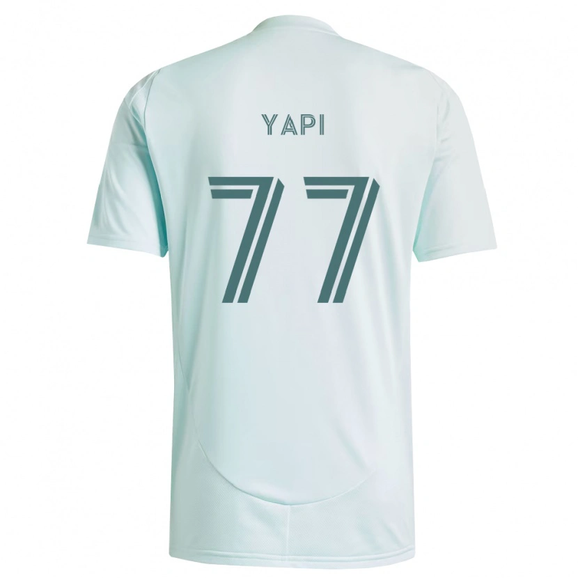 Danxen Niño Camiseta Darren Yapi #77 Blanco Verde Claro 2ª Equipación 2026/27 La Camisa México