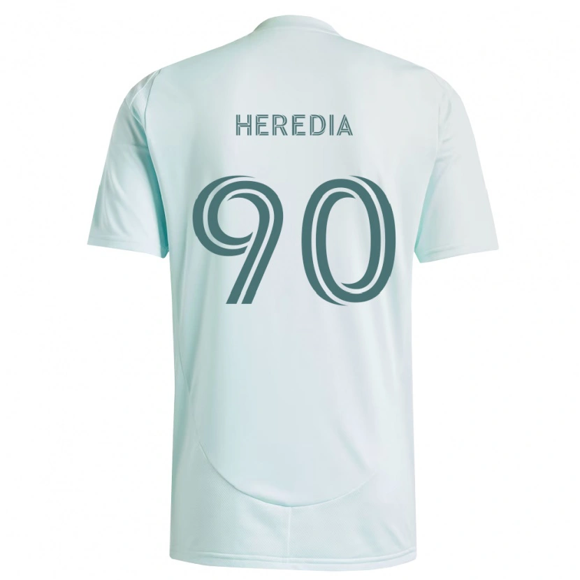 Danxen Niño Camiseta Edgar Heredia #90 Blanco Verde Claro 2ª Equipación 2026/27 La Camisa México