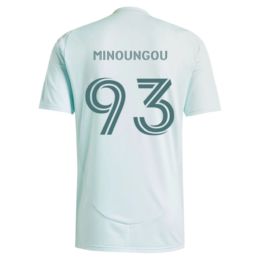 Danxen Niño Camiseta Georgi Minoungou #93 Blanco Verde Claro 2ª Equipación 2026/27 La Camisa México