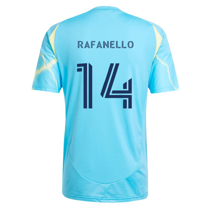 Danxen Niño Camiseta Jeremy Rafanello #14 Azul Claro Negro Amarillo Claro 2ª Equipación 2026/27 La Camisa México