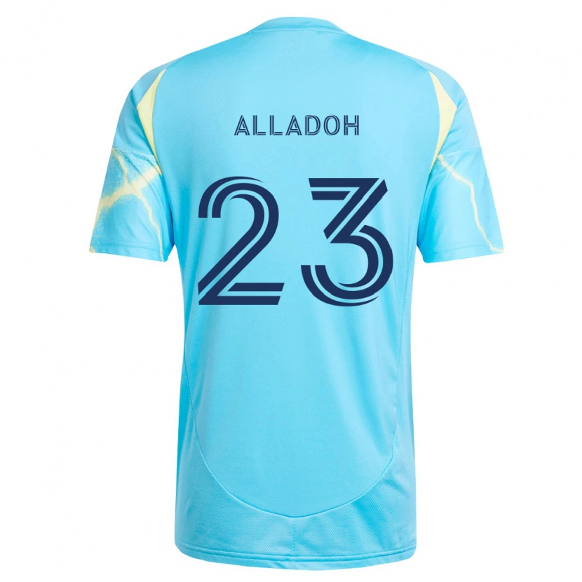 Danxen Niño Camiseta Ezekiel Alladoh #23 Azul Claro Negro Amarillo Claro 2ª Equipación 2026/27 La Camisa México