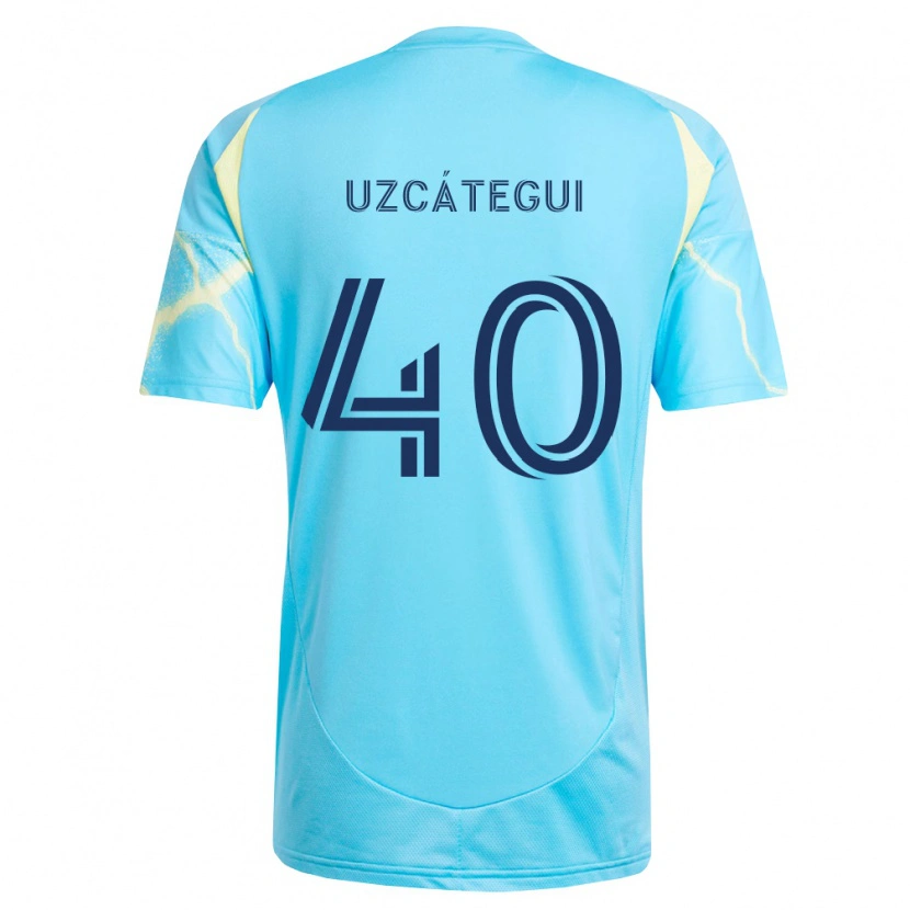 Danxen Niño Camiseta Rafael Uzcátegui #40 Azul Claro Negro Amarillo Claro 2ª Equipación 2026/27 La Camisa México