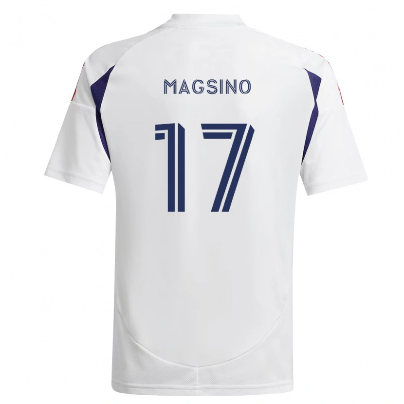 Danxen Niño Camiseta Reignen Magsino #17 Azul Real Rojo Marrón 2ª Equipación 2026/27 La Camisa México