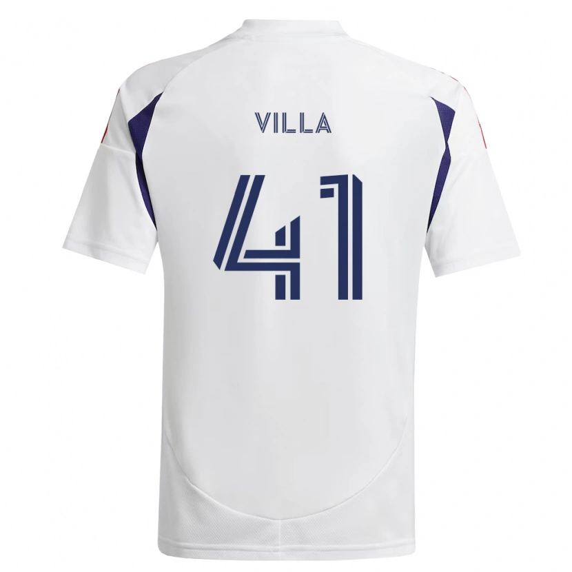 Danxen Niño Camiseta Gio Villa #41 Azul Real Rojo Marrón 2ª Equipación 2026/27 La Camisa México