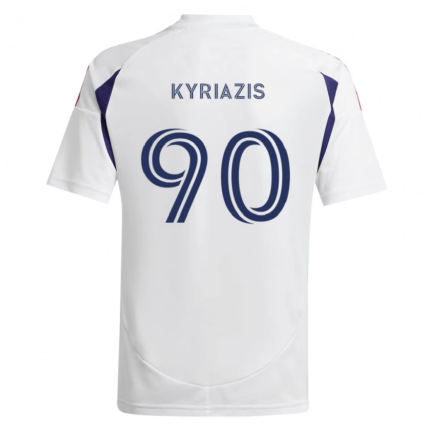 Danxen Niño Camiseta Konstantinos Kyriazis #90 Azul Real Rojo Marrón 2ª Equipación 2026/27 La Camisa México