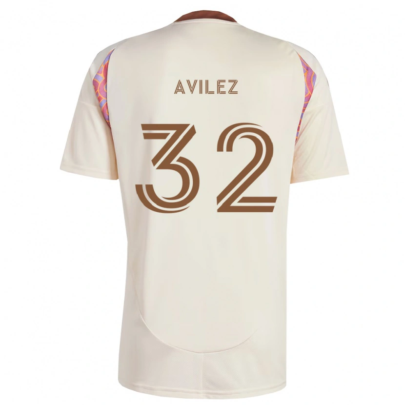 Danxen Niño Camiseta Oscar Avilez #32 Rosa Blanco Roto 2ª Equipación 2026/27 La Camisa México