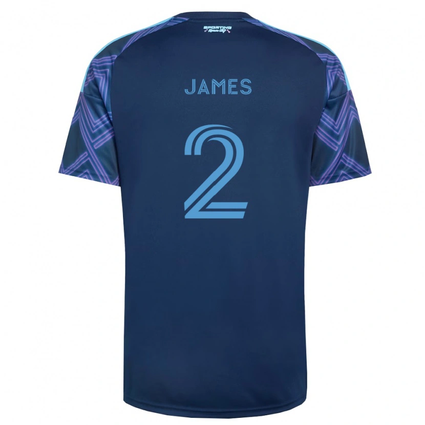 Danxen Niño Camiseta Ian James #2 Azul Real Morado 2ª Equipación 2026/27 La Camisa México