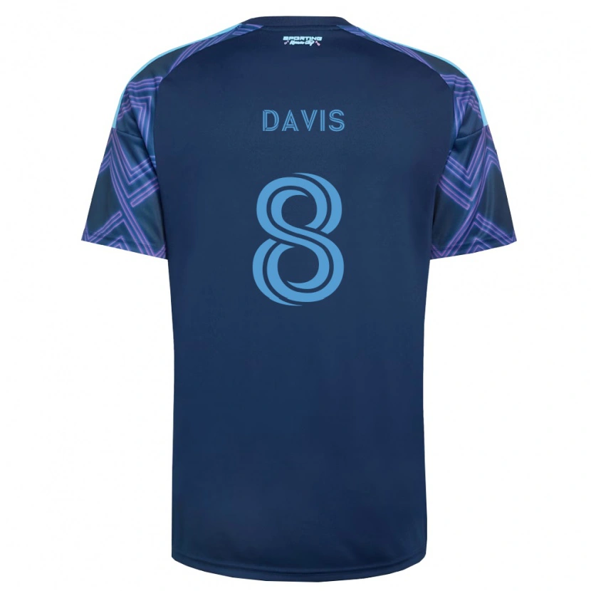 Danxen Niño Camiseta Jake Davis #8 Azul Real Morado 2ª Equipación 2026/27 La Camisa México