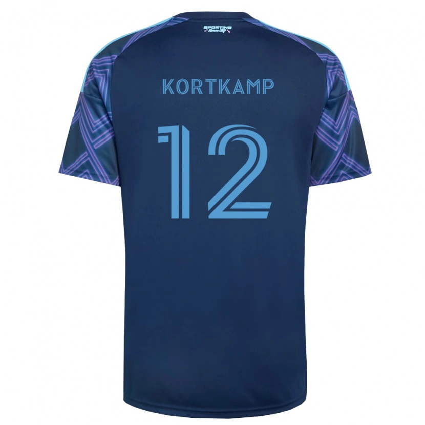 Danxen Niño Camiseta Jack Kortkamp #12 Azul Real Morado 2ª Equipación 2026/27 La Camisa México