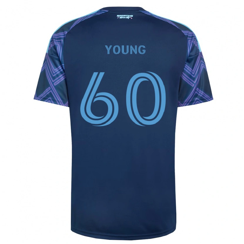 Danxen Niño Camiseta Nate Young #60 Azul Real Morado 2ª Equipación 2026/27 La Camisa México