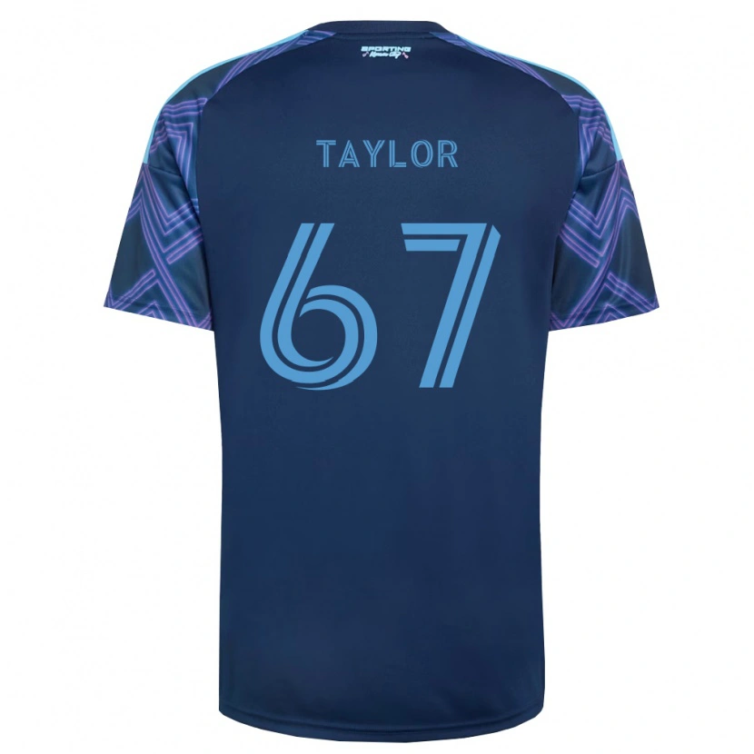 Danxen Niño Camiseta Kael Taylor #67 Azul Real Morado 2ª Equipación 2026/27 La Camisa México