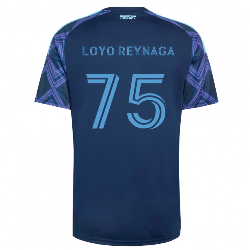 Danxen Niño Camiseta Zamir Loyo Reynaga #75 Azul Real Morado 2ª Equipación 2026/27 La Camisa México