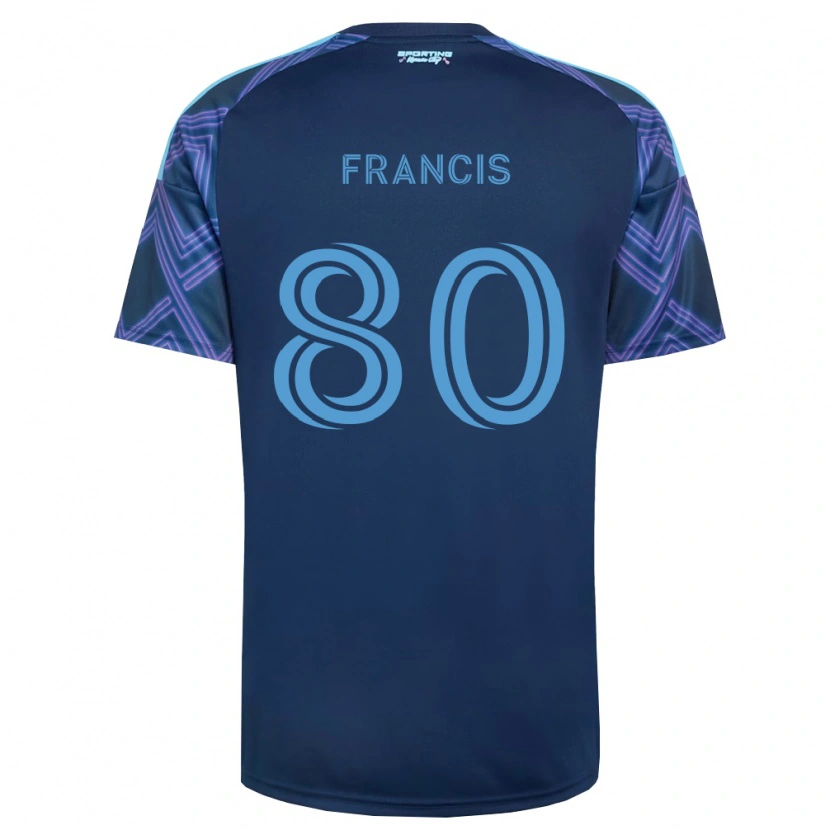 Danxen Niño Camiseta Makhi Francis #80 Azul Real Morado 2ª Equipación 2026/27 La Camisa México