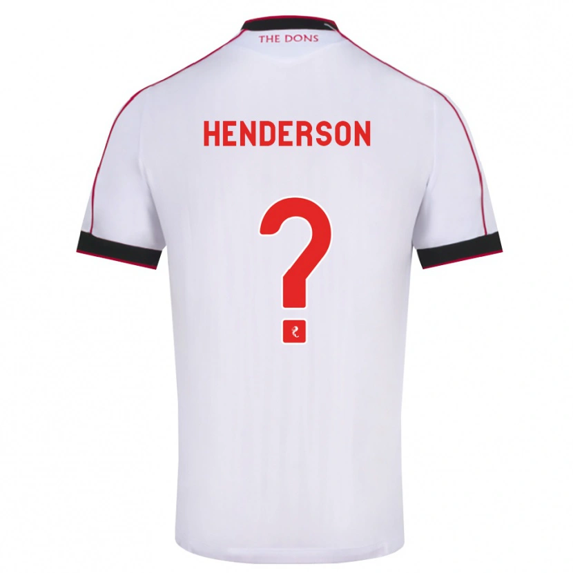Danxen Niño Camiseta Jay Henderson #0 Negro Rojo Blanco 2ª Equipación 2026/27 La Camisa México