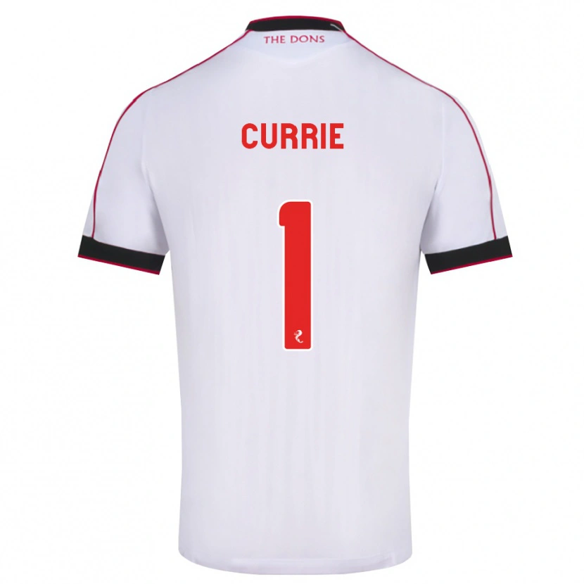 Danxen Niño Camiseta Jennifer Currie #1 Negro Rojo Blanco 2ª Equipación 2026/27 La Camisa México