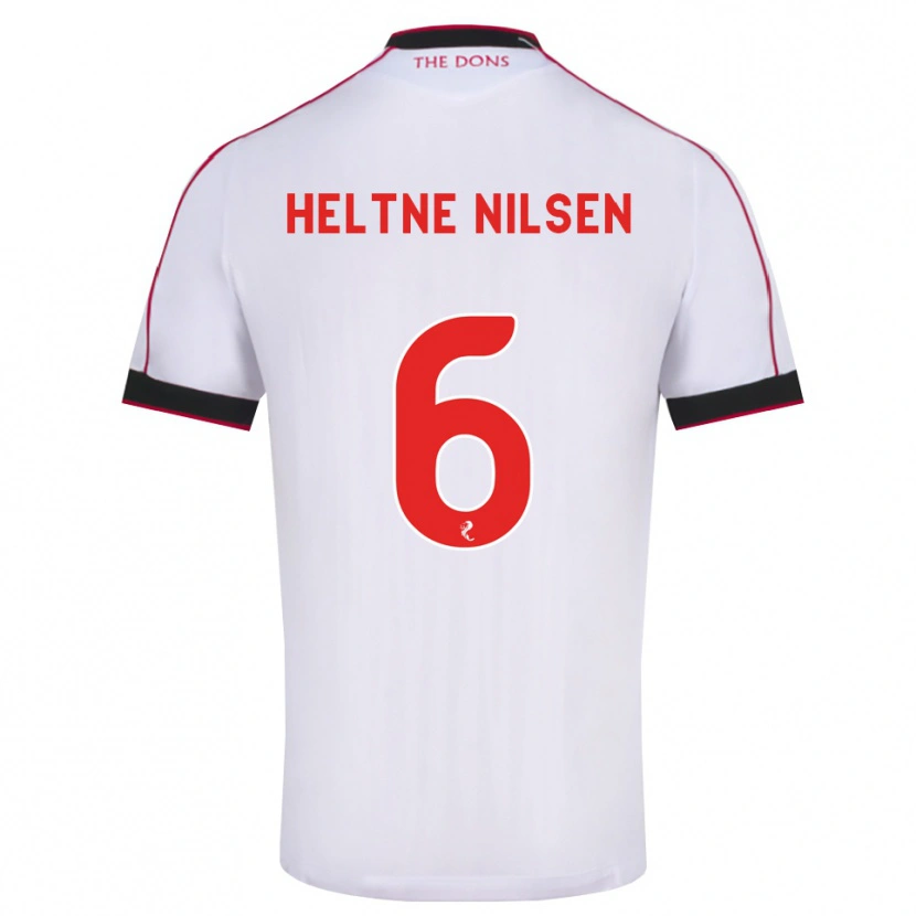 Danxen Niño Camiseta Sivert Heltne Nilsen #6 Negro Rojo Blanco 2ª Equipación 2026/27 La Camisa México