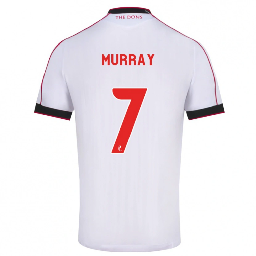 Danxen Niño Camiseta Phoebe Murray #7 Negro Rojo Blanco 2ª Equipación 2026/27 La Camisa México