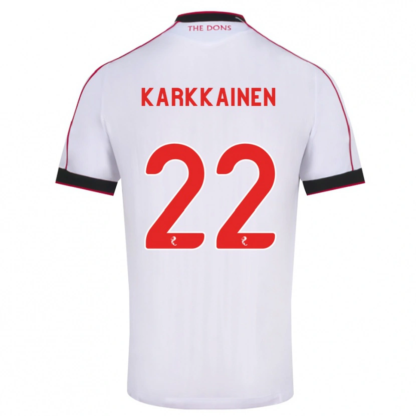 Danxen Niño Camiseta Elena Kärkkäinen #22 Negro Rojo Blanco 2ª Equipación 2026/27 La Camisa México