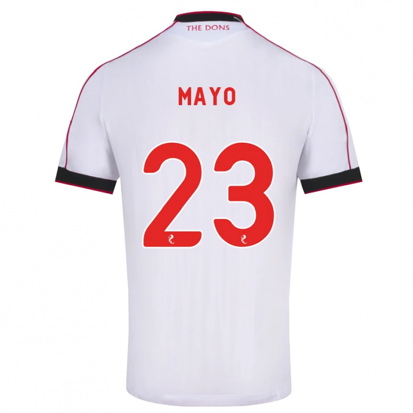 Danxen Niño Camiseta Lewis Mayo #23 Negro Rojo Blanco 2ª Equipación 2026/27 La Camisa México