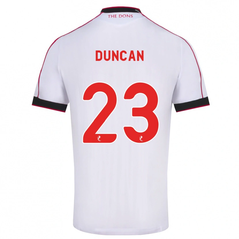 Danxen Niño Camiseta Ryan Duncan #23 Negro Rojo Blanco 2ª Equipación 2026/27 La Camisa México