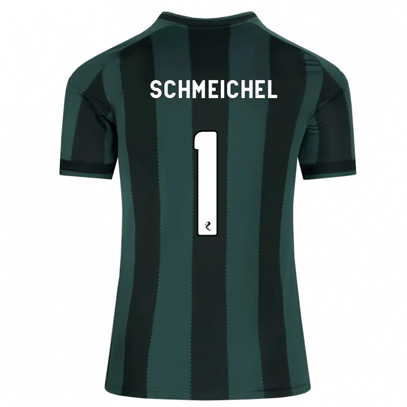 Danxen Niño Camiseta Kasper Schmeichel #1 Gris Pizarra Oscuro Negro 2ª Equipación 2026/27 La Camisa México